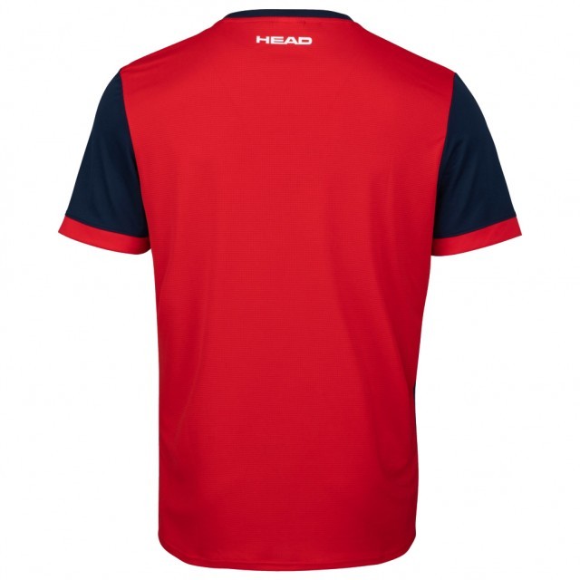 Head Davies T-Shirt Boys Red / Dark Blue
